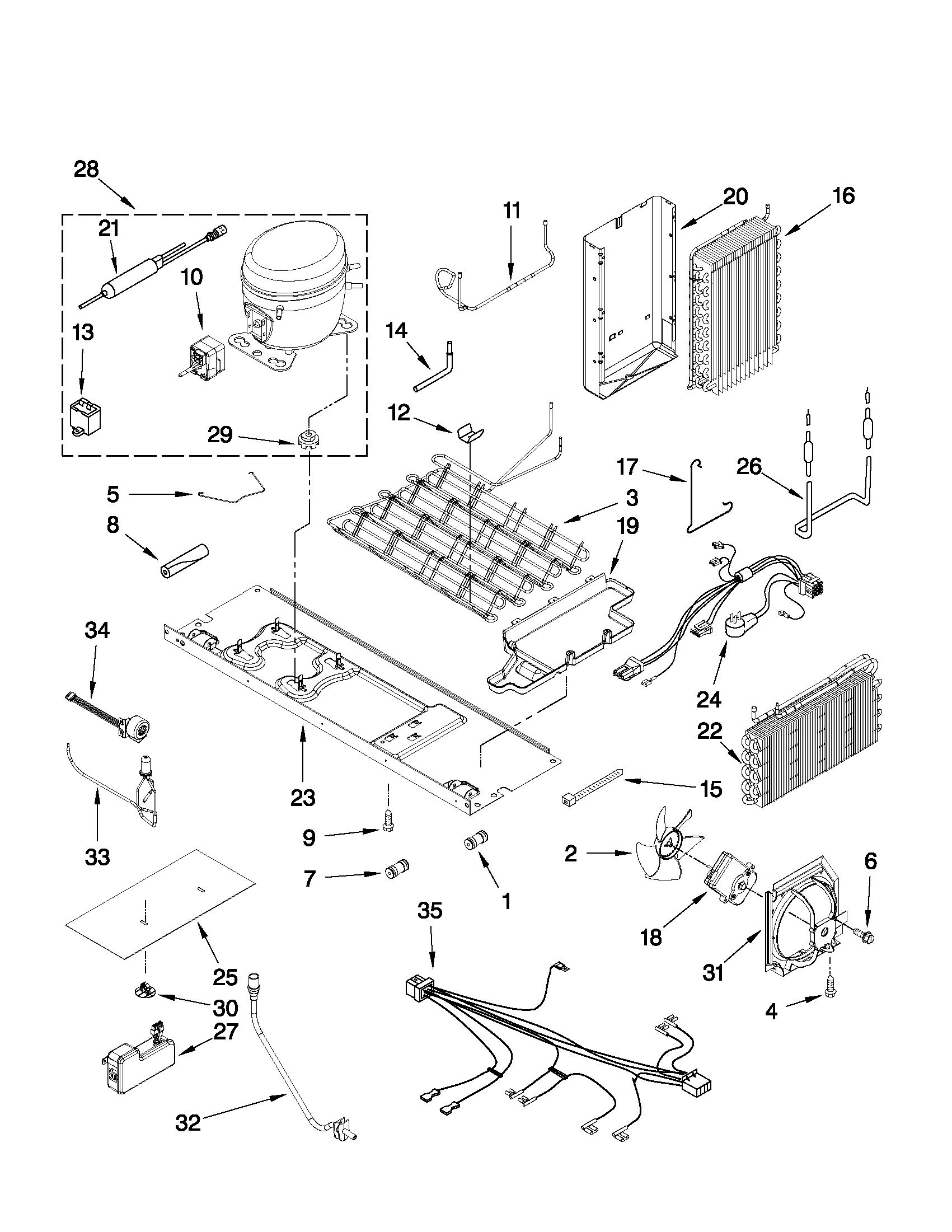 KitchenAid KSF26C6XYY04 unit parts diagram