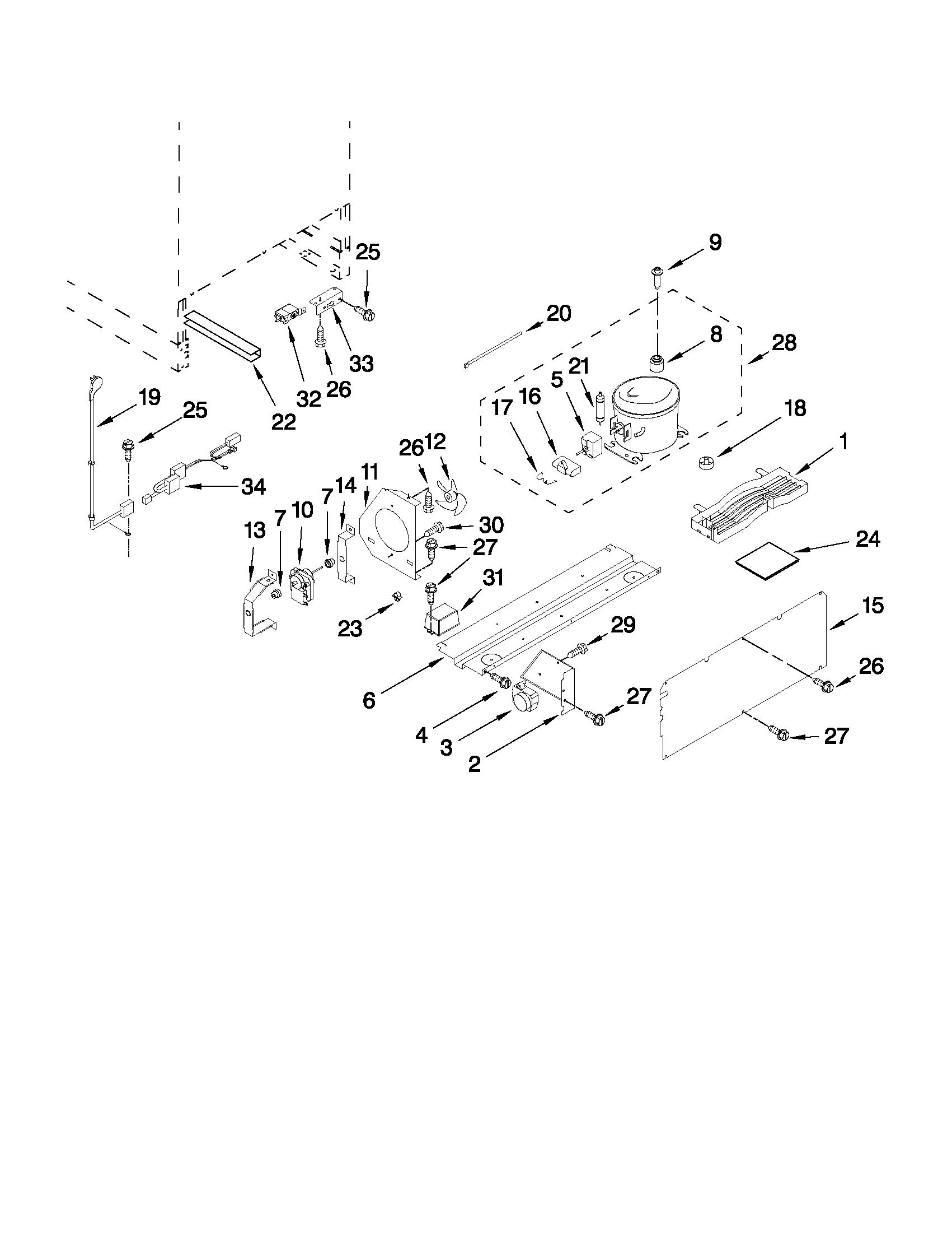 Jenn-Air JUW248RWRS21 unit parts diagram