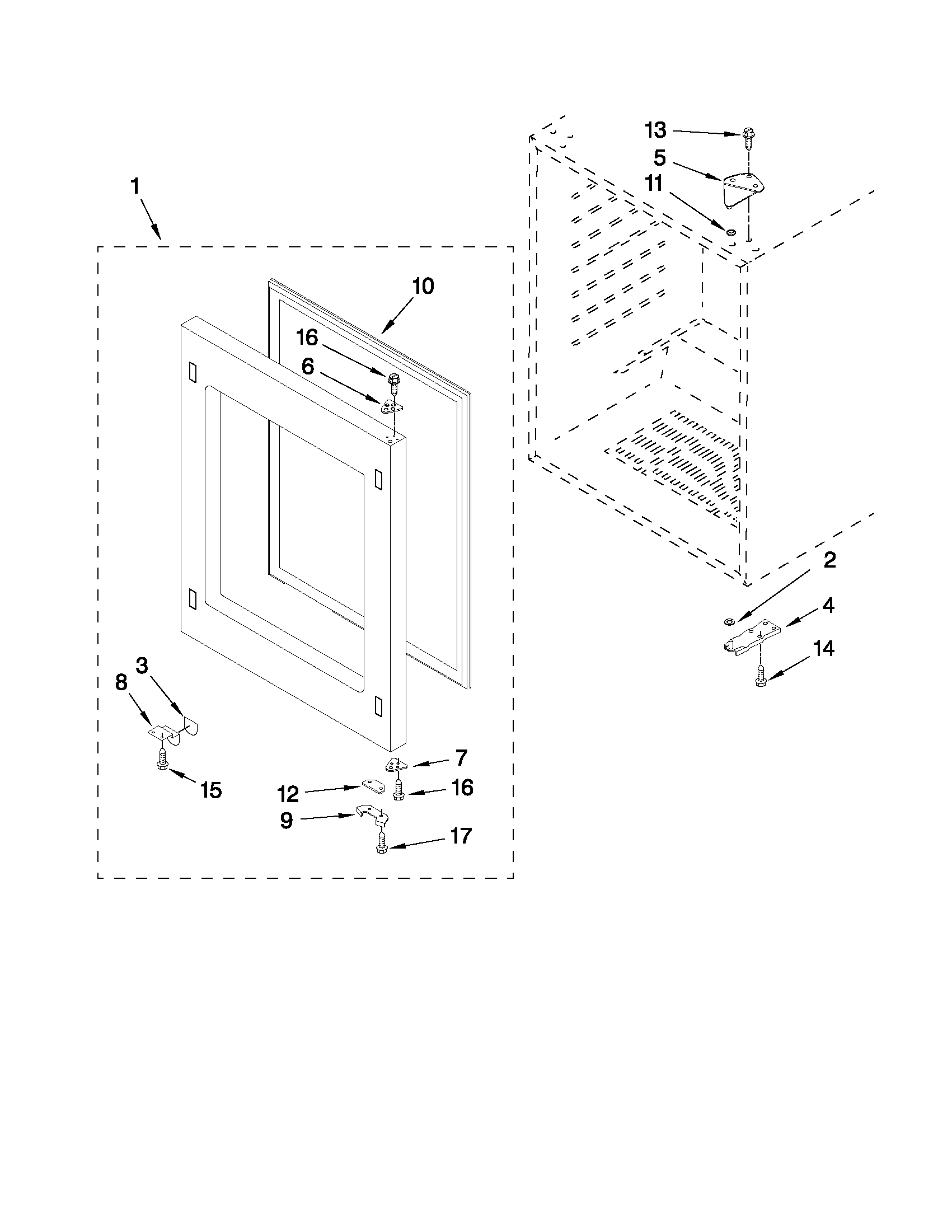 Jenn-Air JUW248RBCX23 door parts diagram