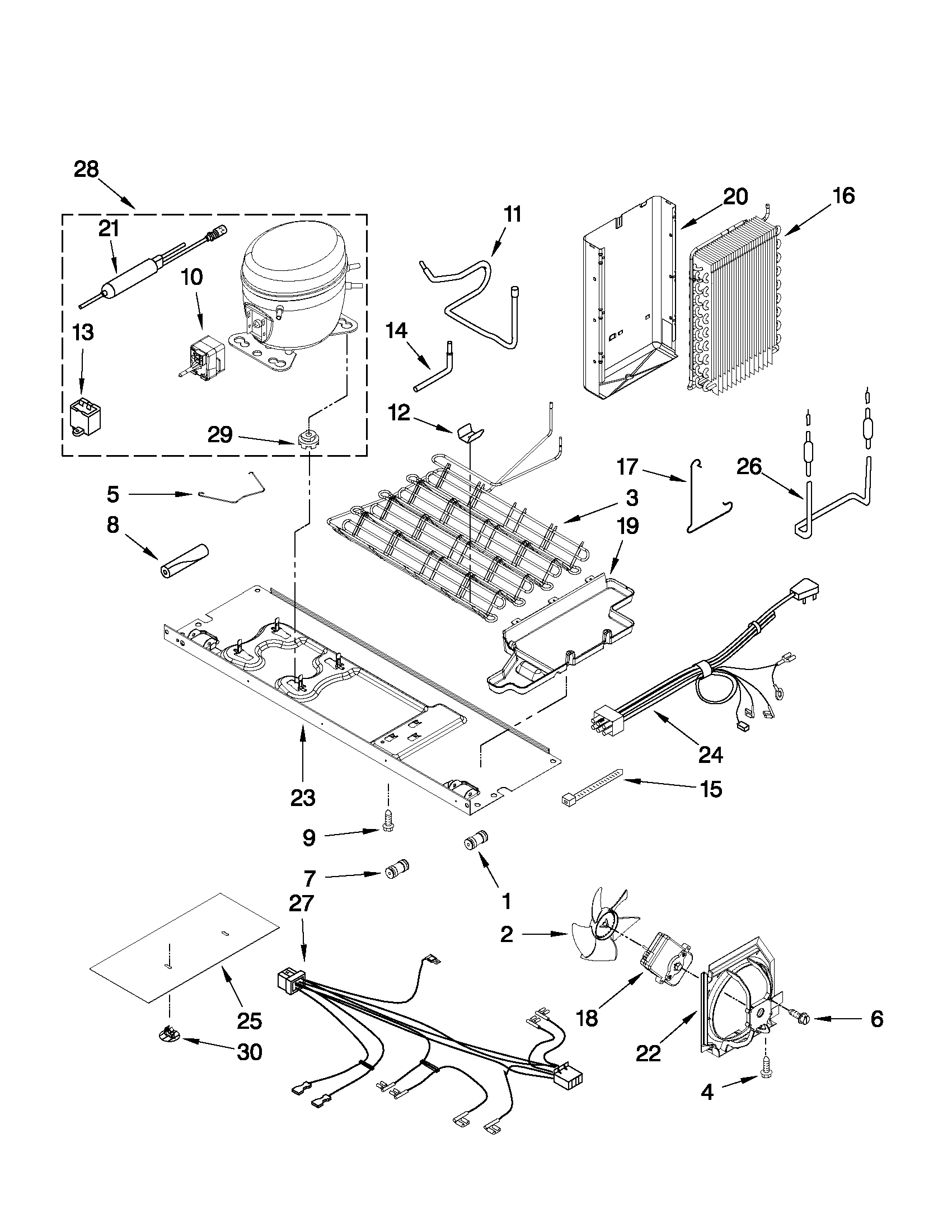 Whirlpool BRS62CBBNA01 unit parts diagram