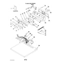 Maytag MDG17PRAWW0 top and console parts diagram