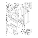 Maytag MDG17PRAWW0 cabinet parts diagram