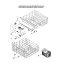 Maytag MDC4650AWW1 upper and lower rack parts diagram