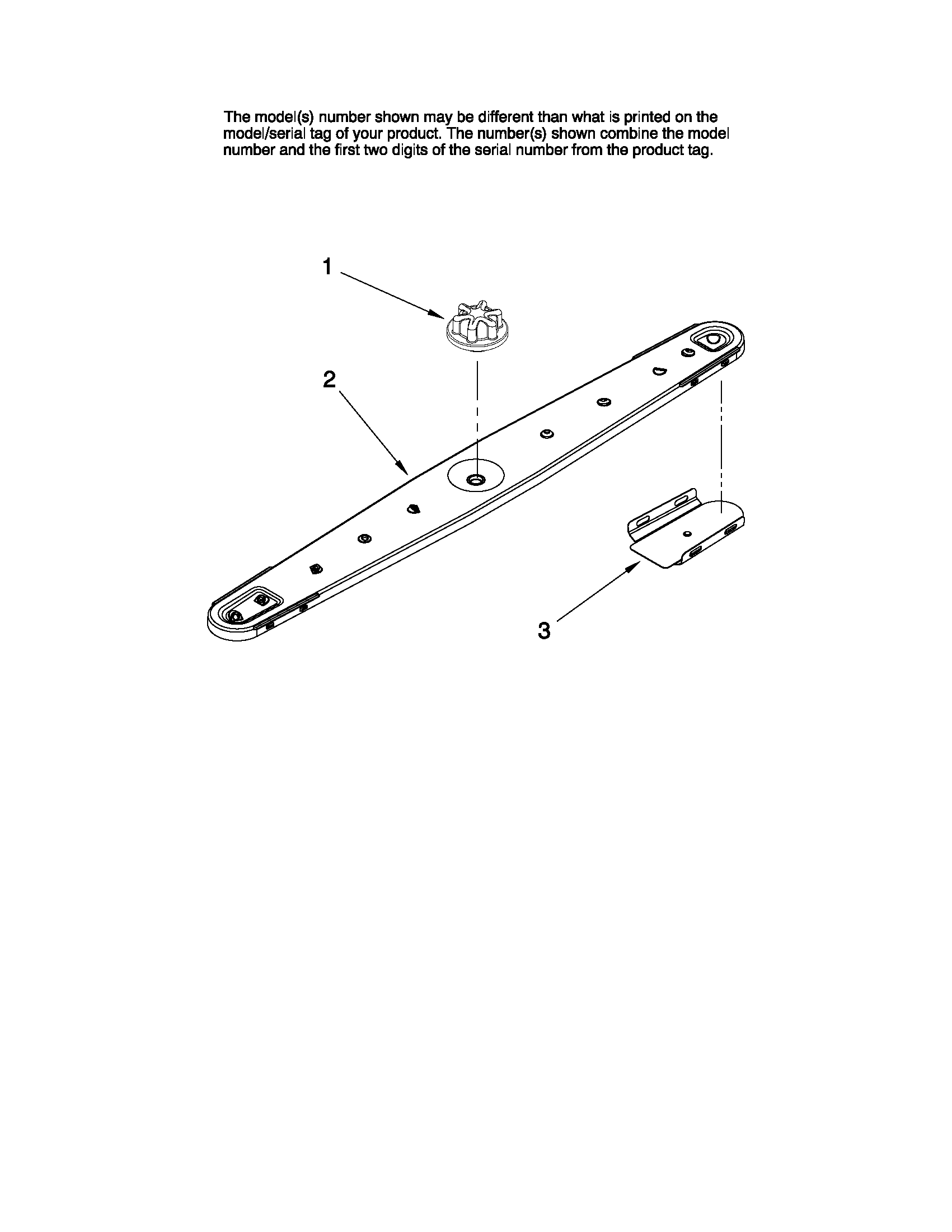 Maytag MDC4650AWB3 lower washarm parts diagram