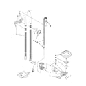 Maytag MDB7749AWW2 fill, drain and overfill parts diagram