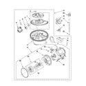 Maytag MDB7749AWW2 pump and motor parts diagram