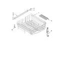Maytag MDB7749AWW2 upper rack and track parts diagram