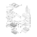 Amana AFD2535DEB10 shelf parts diagram