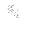 Whirlpool WDF310PAAB1 control panel and latch parts diagram