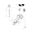 Whirlpool WDF310PAAB1 pump and motor parts diagram