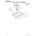 Maytag MGR5775QDB1 cooktop parts diagram