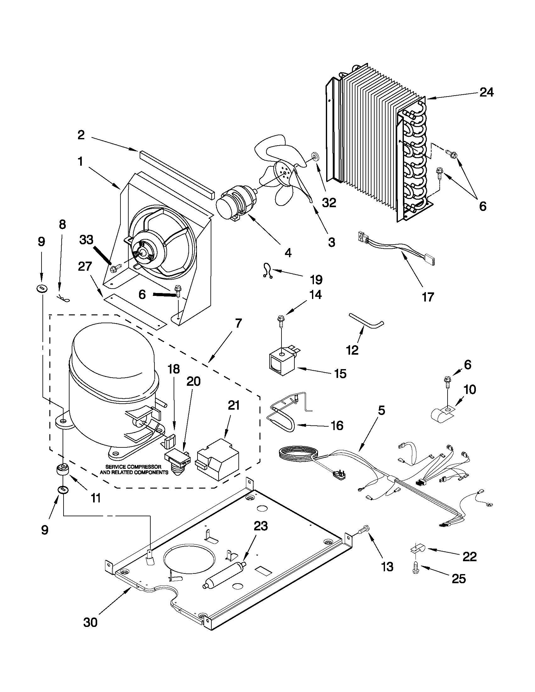KitchenAid KUIA18NNJS5 unit parts diagram
