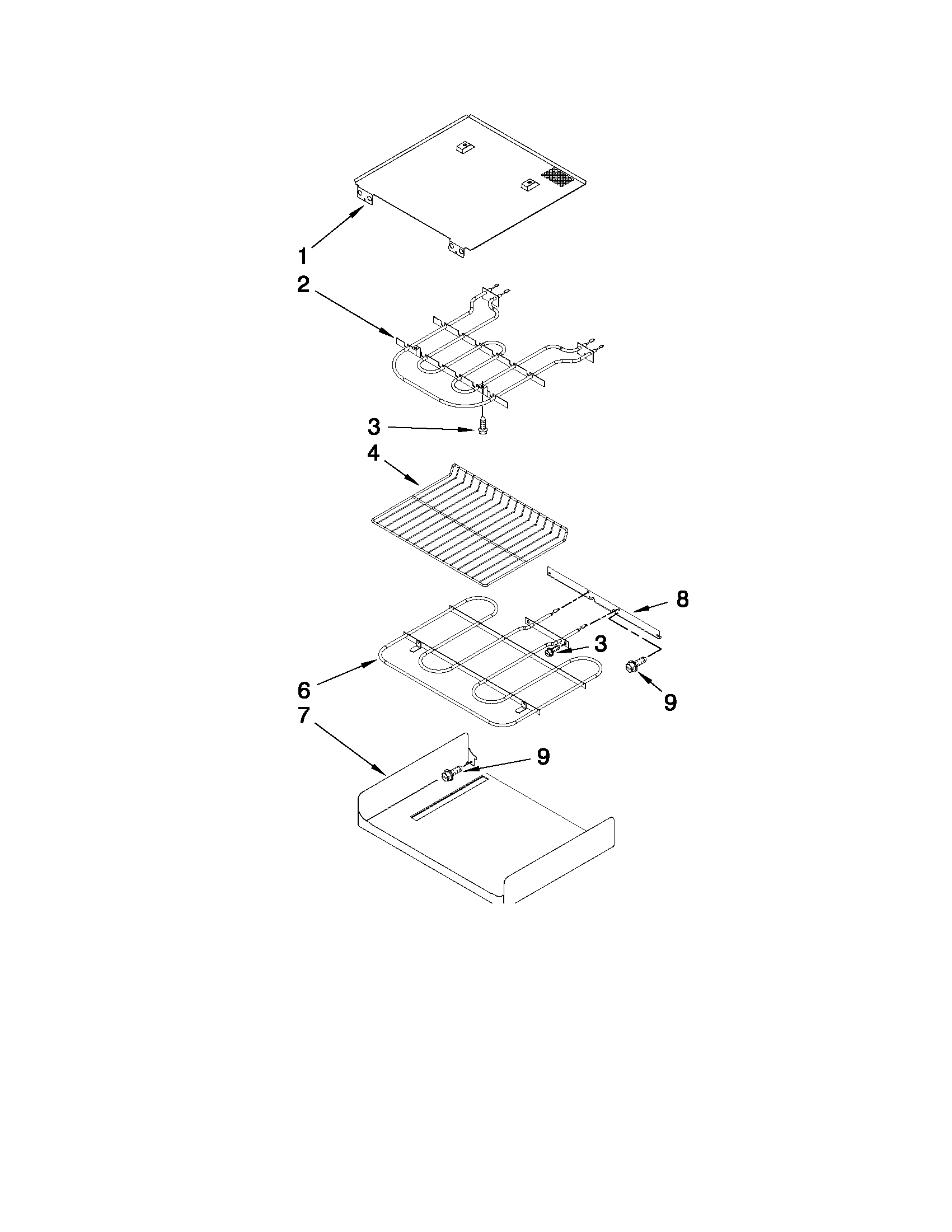 KitchenAid KEBK276SWH04 internal oven parts diagram