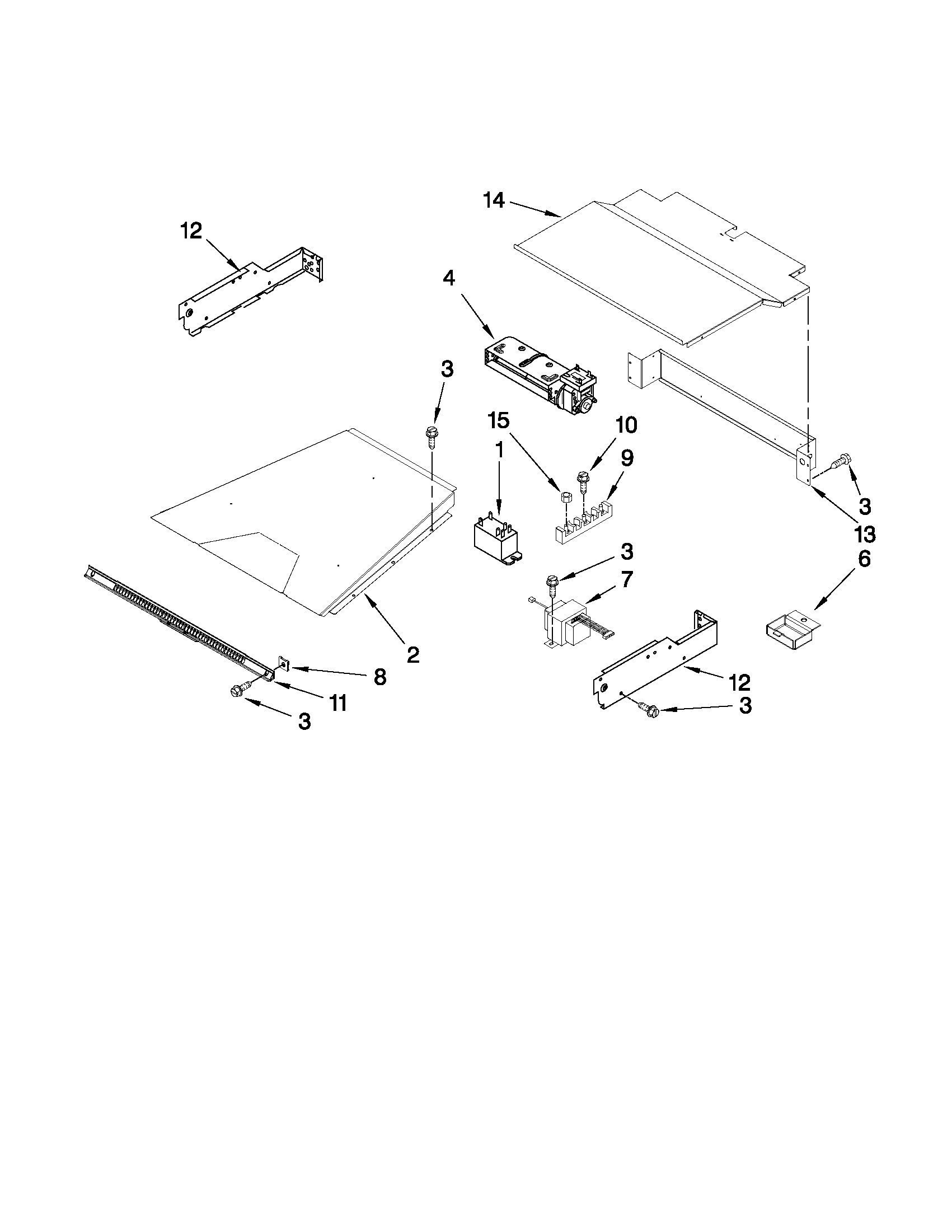 KitchenAid KEBK276SWH04 top venting parts diagram