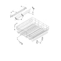 Whirlpool GU2275XTVB2 upper rack and track parts diagram