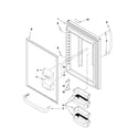 Amana ABB2224WES2 refrigerator door parts diagram