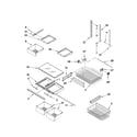 Amana ABB2224WES2 shelf parts diagram