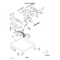 Maytag MDG22PRBWW0 top and console parts diagram