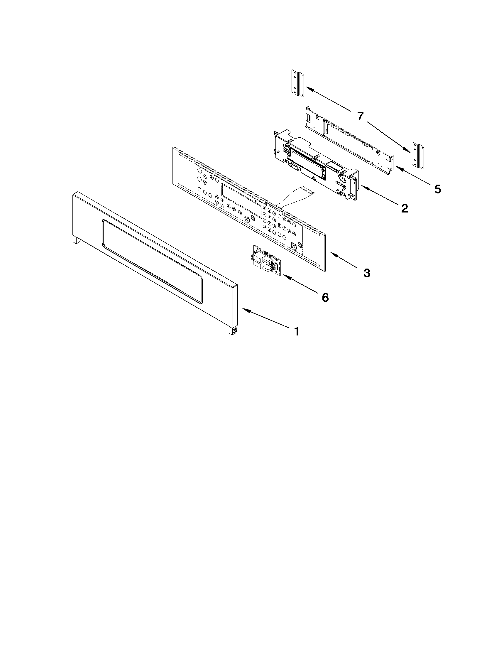 Maytag MEW7630WDS01 control panel parts diagram