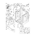 Maytag MDG25PRAWW0 cabinet parts diagram