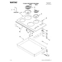 Maytag MEC4430WB01 cooktop parts diagram