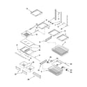 Maytag MBF2258XEB3 shelf parts diagram