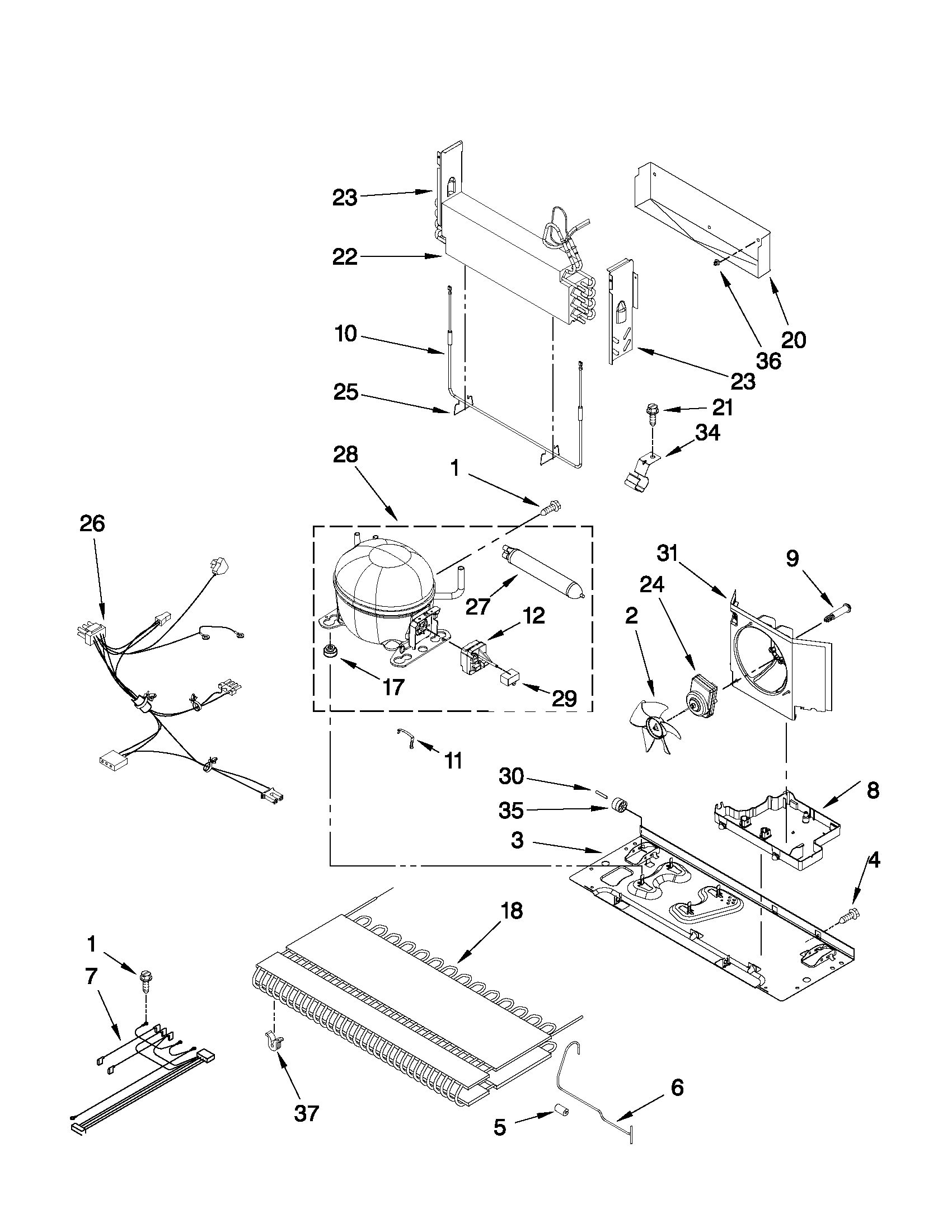 Maytag MBF1953YEW2 unit parts diagram