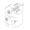 Whirlpool W8RXNGMWB00 icemaker parts diagram