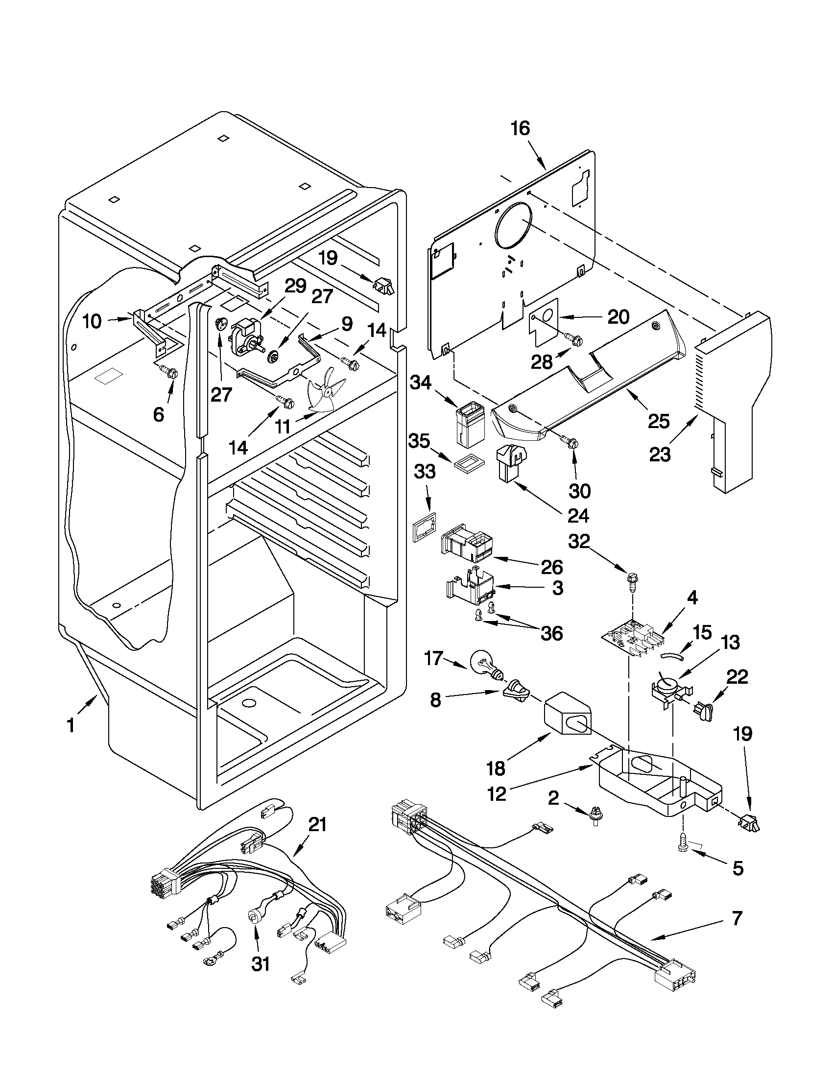 Whirlpool W8RXNGMWQ01 liner parts diagram