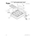 Whirlpool SCS3017RS00 cooktop, burner and grate parts diagram