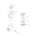 KitchenAid KSB655QBW1 attachment parts diagram