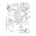 Whirlpool 3LCGD9100WQ2 cabinet parts diagram