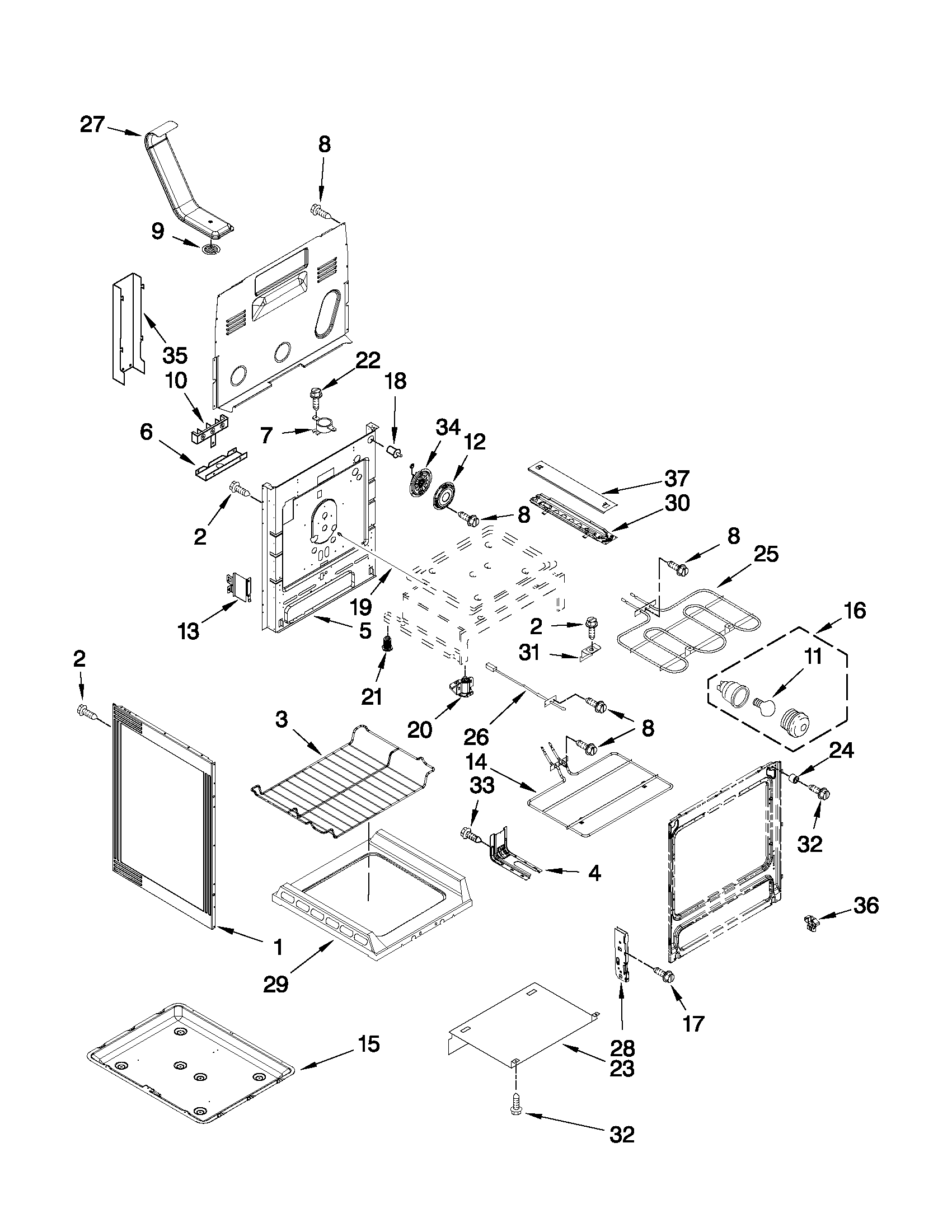 KitchenAid KERS306BSS0 chassis parts diagram
