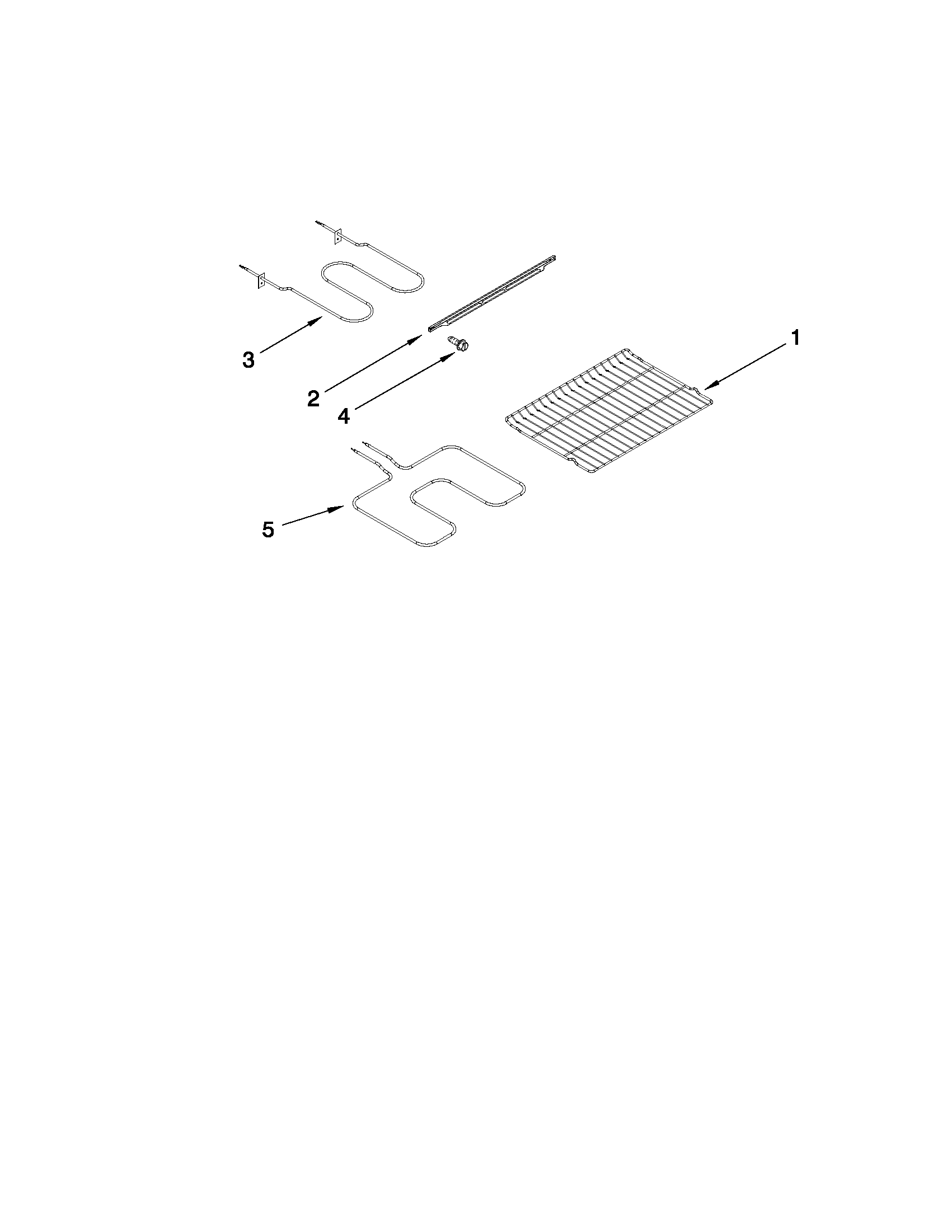 Maytag MERB750BAB10 rack and element parts diagram