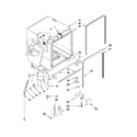 Maytag MDB7851AWB2 tub and frame parts diagram