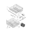 Maytag MDB7851AWB2 upper and lower rack parts diagram