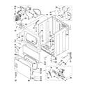 Maytag MDG17PDAXW2 cabinet parts diagram