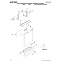 Maytag MDBH949PAB1 door and panel parts diagram