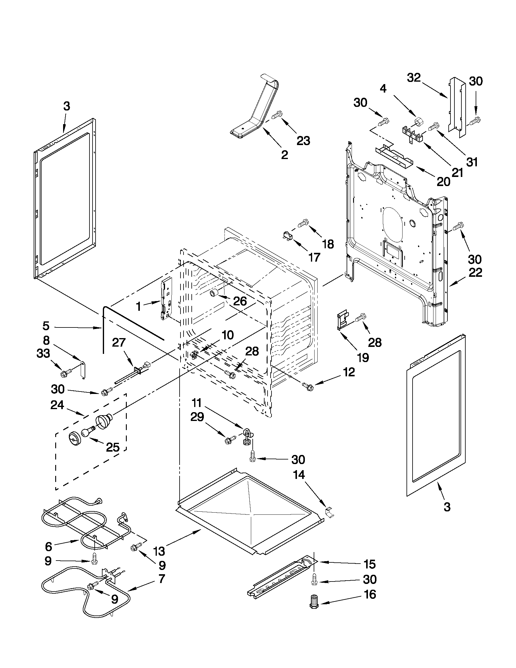 Inglis IVE82300 chassis parts diagram