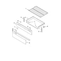Whirlpool GFG461LVS1 drawer & broiler parts diagram