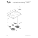 Whirlpool GGE390LXS00 cooktop parts diagram