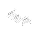 Whirlpool GGE390LXS00 upper door parts diagram