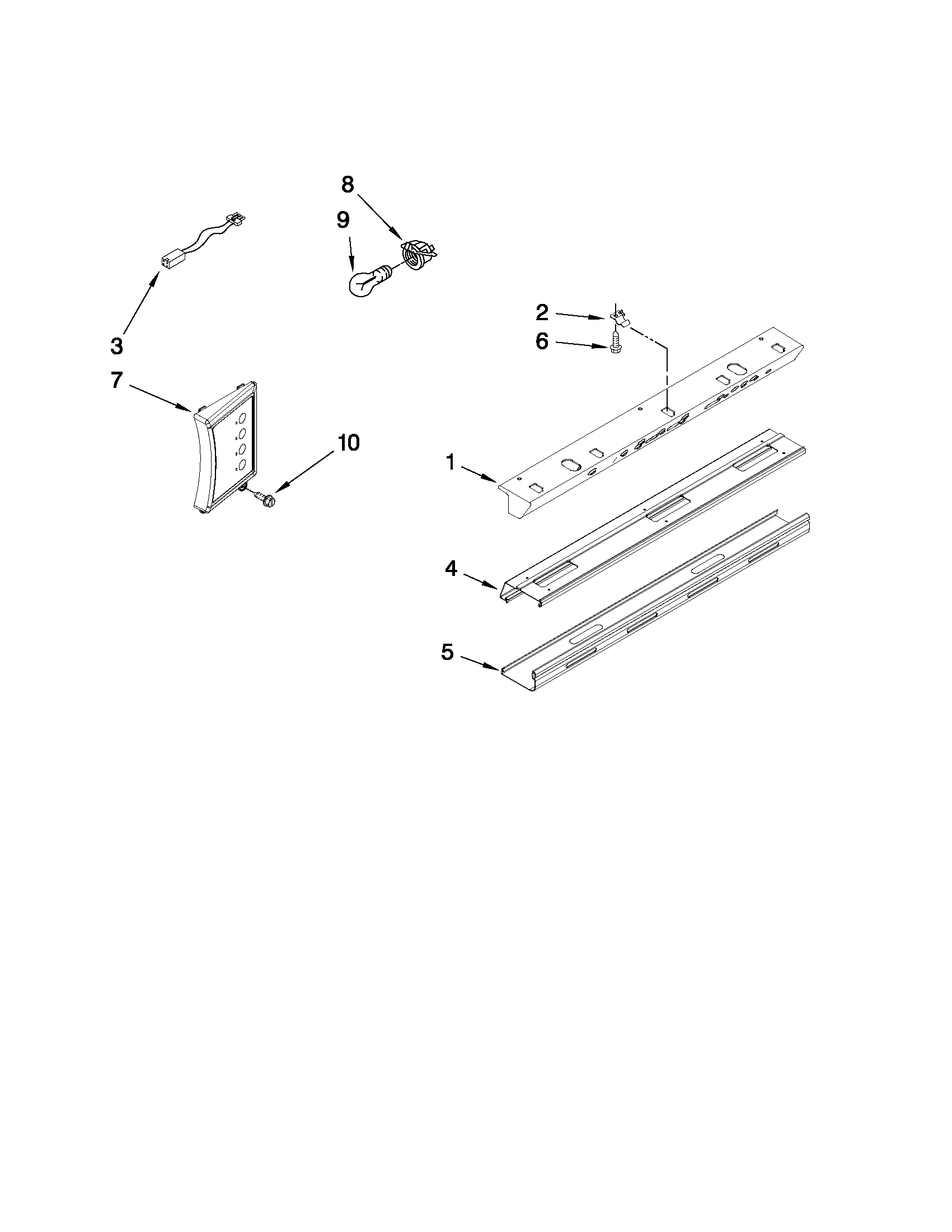 KitchenAid KSSC48QVS04 control panel parts diagram