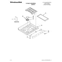 KitchenAid KGRS308BSS0 cooktop parts diagram