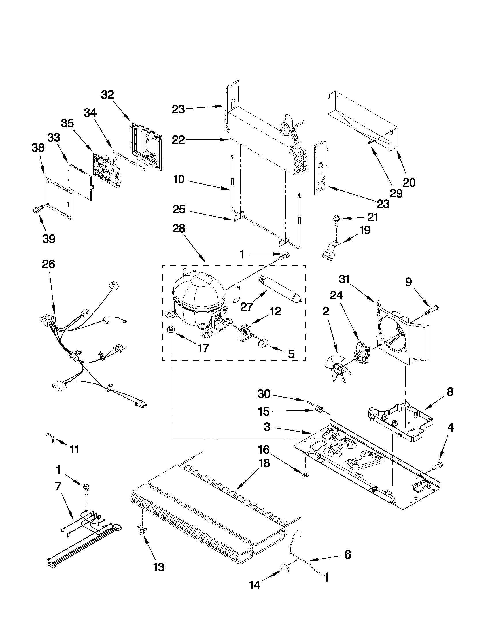 Maytag MFD2562VEM11 unit parts diagram