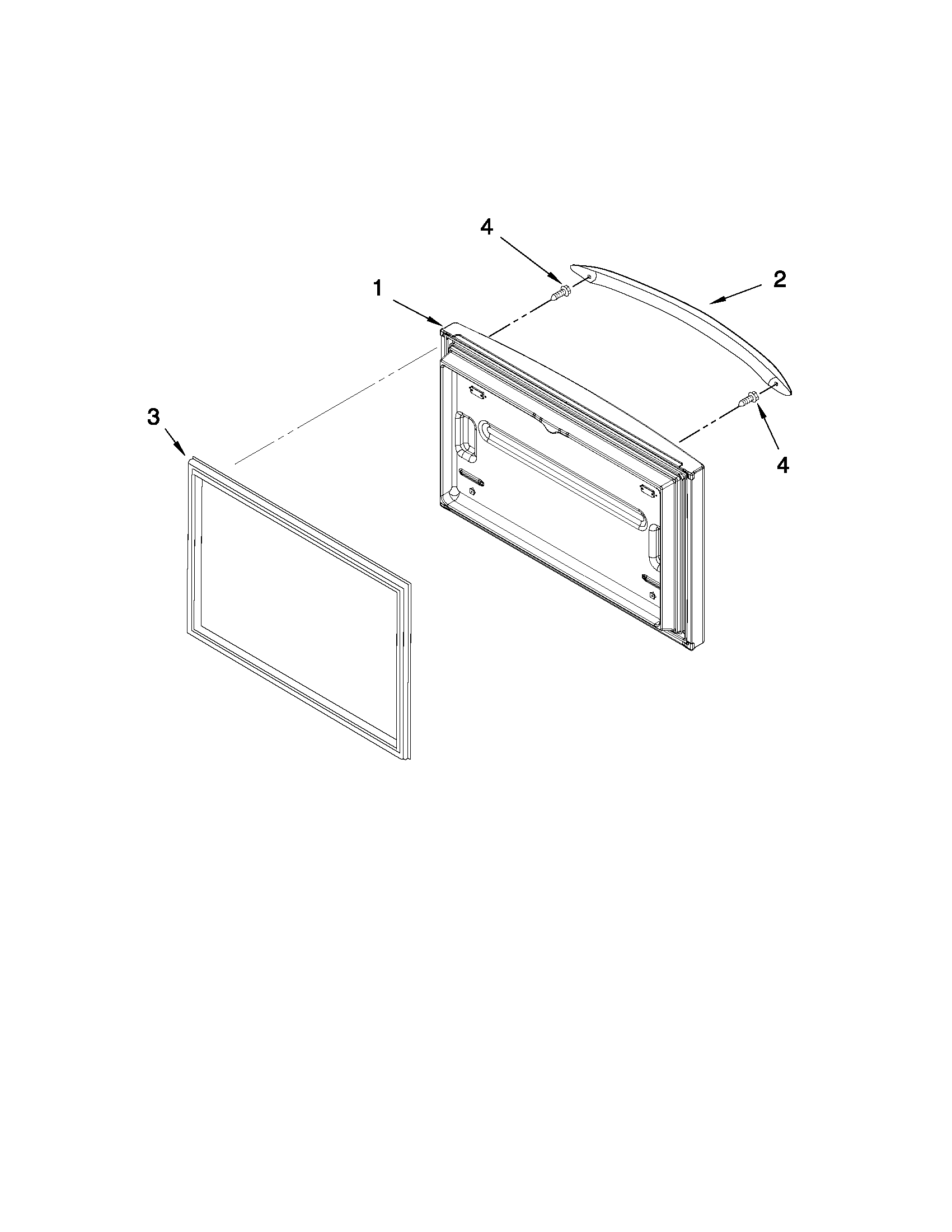 Maytag MFD2562VEM11 freezer door parts diagram