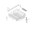 Maytag MDBH969AWQ1 upper rack and track parts diagram