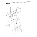 Maytag MDBH969AWS3 door and panel parts diagram