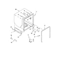 Maytag MDBH969AWS3 tub and frame parts diagram