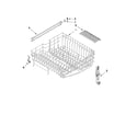 Maytag MDBH969AWS3 upper rack and track parts diagram